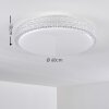 Norra Taklampa LED Vit, 1-ljuskällor, Fjärrkontroll