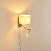 Wiby Vägglampa, Läslampa LED Nickel matt, 2-ljuskällor