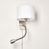 Wiby Vägglampa, Läslampa LED Nickel matt, 2-ljuskällor