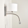 Wiby Vägglampa, Läslampa LED Nickel matt, 2-ljuskällor