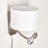Wiby Vägglampa, Läslampa LED Nickel matt, 2-ljuskällor