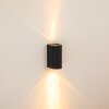 Boda vägglampa utomhus, Vägglampa Svart, 2-ljuskällor
