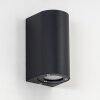 Boda vägglampa utomhus, Vägglampa Svart, 2-ljuskällor