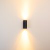 Boda vägglampa utomhus, Vägglampa Svart, 2-ljuskällor