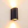 Boda vägglampa utomhus, Vägglampa Svart, 2-ljuskällor