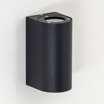 Boda vägglampa utomhus, Vägglampa Svart, 2-ljuskällor