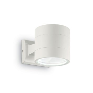 Ideallux SNIF vägglampa utomhus, Vägglampa Vit, 1-ljuskällor