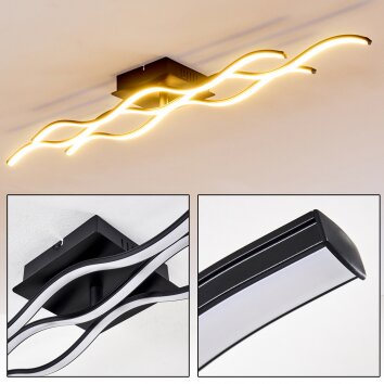 Flow Taklampa LED Svart, 2-ljuskällor