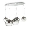 Ideallux DISCOVERY Pendellampa, Pendelbelysning Krom, 5-ljuskällor