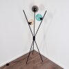 Iroquois Golvlampa färgglada, Svart, 3-ljuskällor