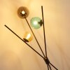 Iroquois Golvlampa färgglada, Svart, 3-ljuskällor