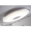 Trio TOKYO Taklampa LED Krom, 1-ljuskällor, Fjärrkontroll