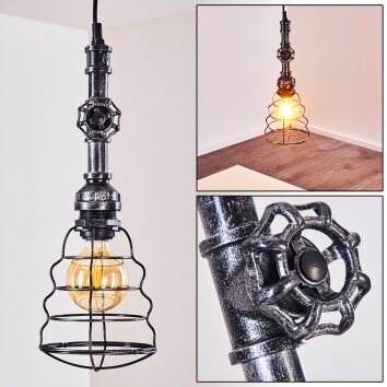 Arvika Pendellampa Silver, 1-ljuskällor