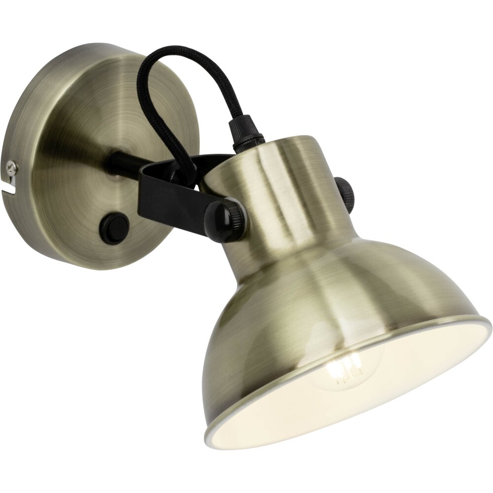 Brilliant Ester Vägglampa Mässing, Svart, 1-ljuskällor main product photo