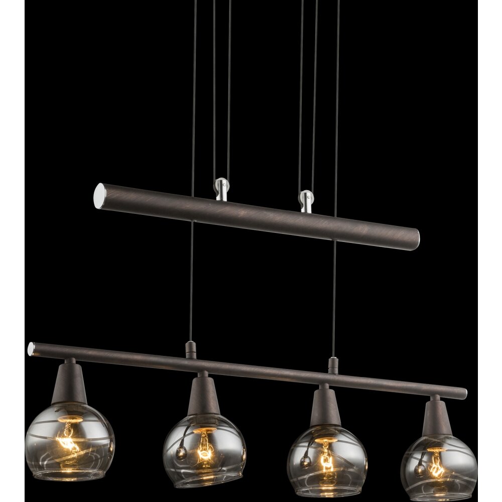 Globo Isla Pendellampa LED Brons, 4-ljuskällor main product photo