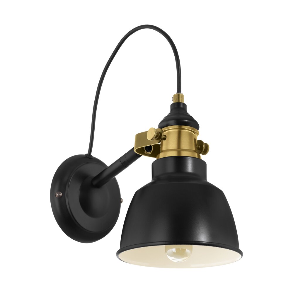Eglo Lampor THORNFORD Vägglampa bronsfärgad, Svart, 1-ljuskällor main product photo