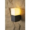 Trio HUDSON vägglampa utomhus, Vägglampa Svart, 1-ljuskällor