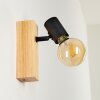 Barbengo Vägglampa Trä ljus, Svart, 1-ljuskällor