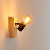 Barbengo Vägglampa Trä ljus, Svart, 1-ljuskällor