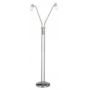 Leuchten Direkt MAX Golvlampa, Golvlampa, Läslampa Färg i rostfritt stål, 2-ljuskällor