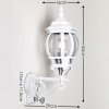 Lentua Vägglampa Vit, 1-ljuskällor, Rörelsedetektor