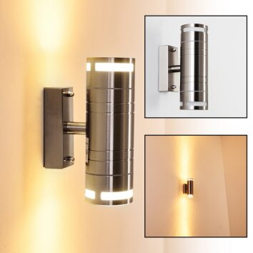 Selve vägglampa utomhus, Vägglampa Rostfritt stål, 2-ljuskällor