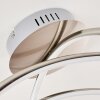 Wengi Taklampa LED Nickel matt, 1-ljuskällor