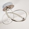 Wengi Taklampa LED Nickel matt, 1-ljuskällor