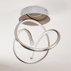 Wengi Taklampa LED Nickel matt, 1-ljuskällor