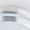Brilliant Lampor Vilma Taklampa LED Silver, 1-ljuskällor, Fjärrkontroll, Färgväxlare