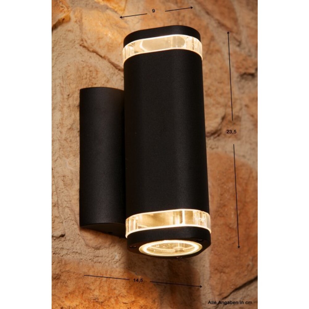 Konstsmide Lampor Konstsmide Vägglampa Svart, 2-ljuskällor main product photo