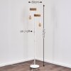 Barbengo Golvlampa Brun, Vit, 2-ljuskällor