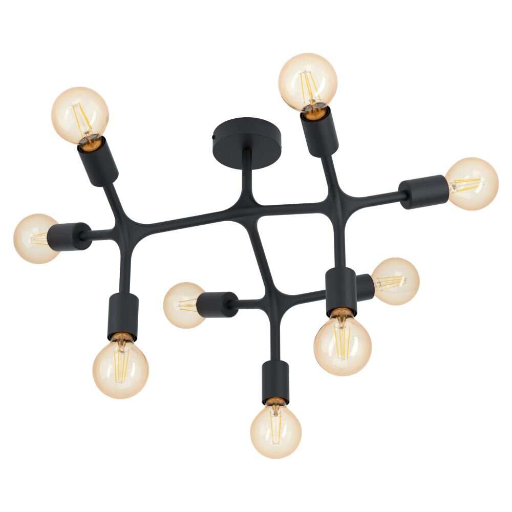 Eglo Lampor BOCADELLA Taklampa Svart, 9-ljuskällor main product photo