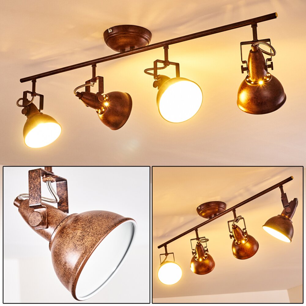 Tina Taklampa, Takstrålkastare Rostfärger, 4-ljuskällor main product photo