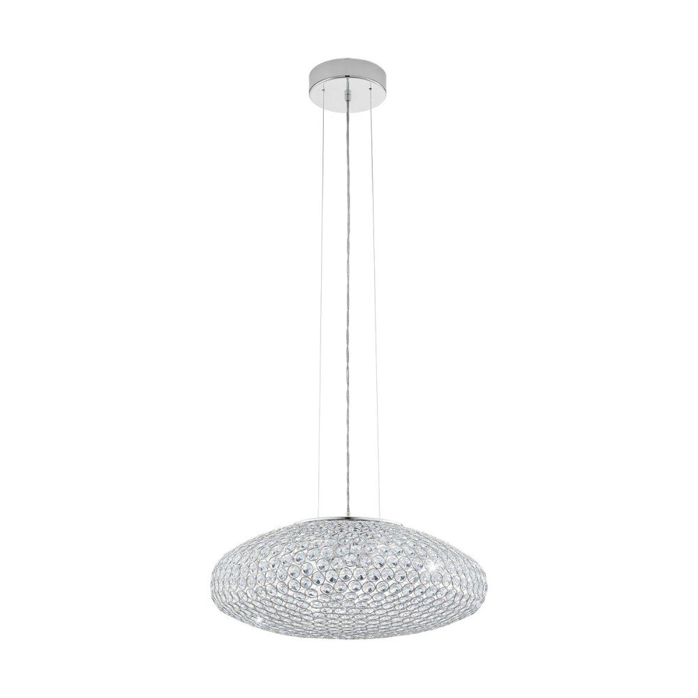 Eglo CLEMENTE Pendelbelysning Krom, Kristall optik, 3-ljuskällor main product photo