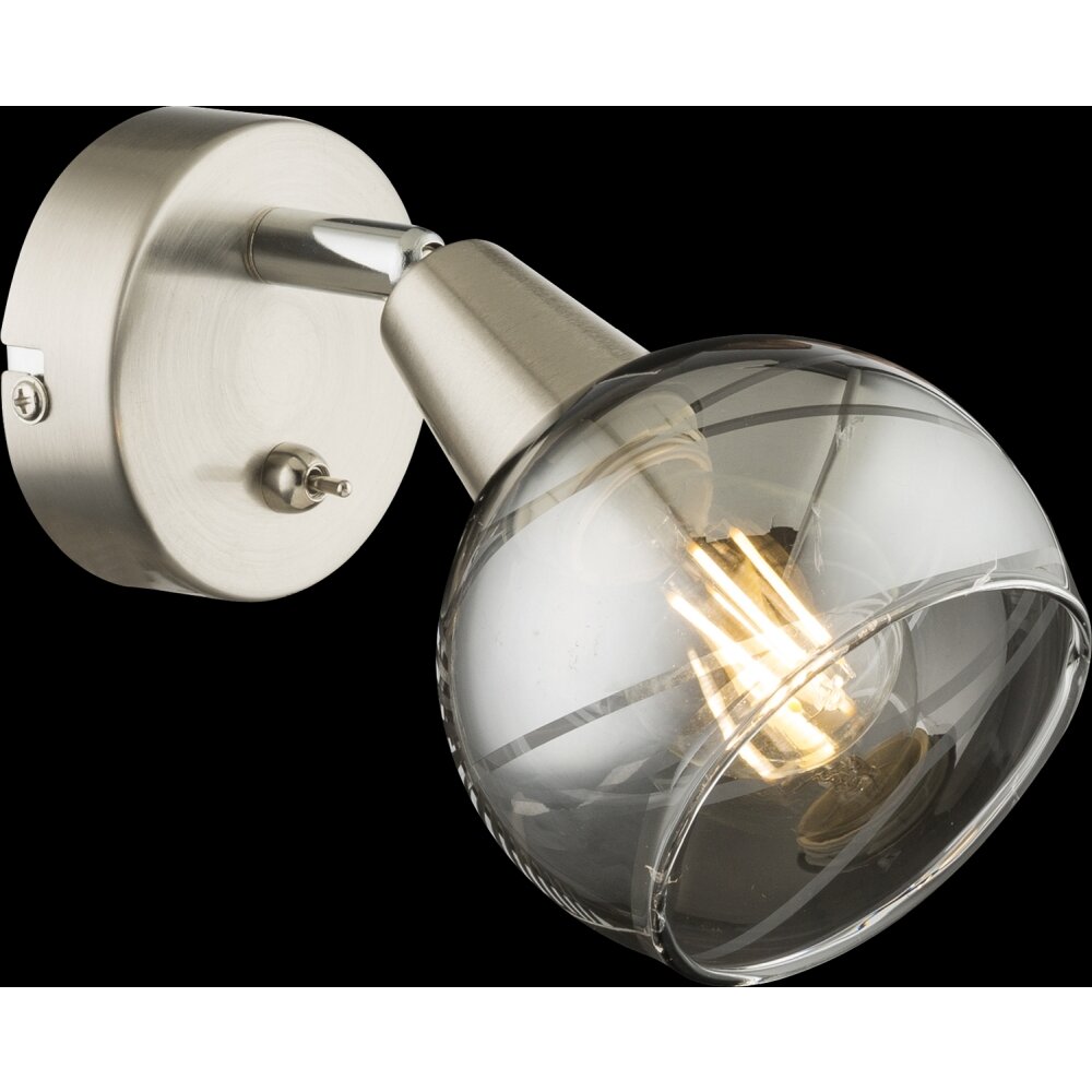 Globo ROMAN Väggspotlight LED Nickel matt, 1-ljuskällor main product photo