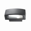 Ideallux ANDROMEDA vägglampa utomhus, Vägglampa Svart, 1-ljuskällor
