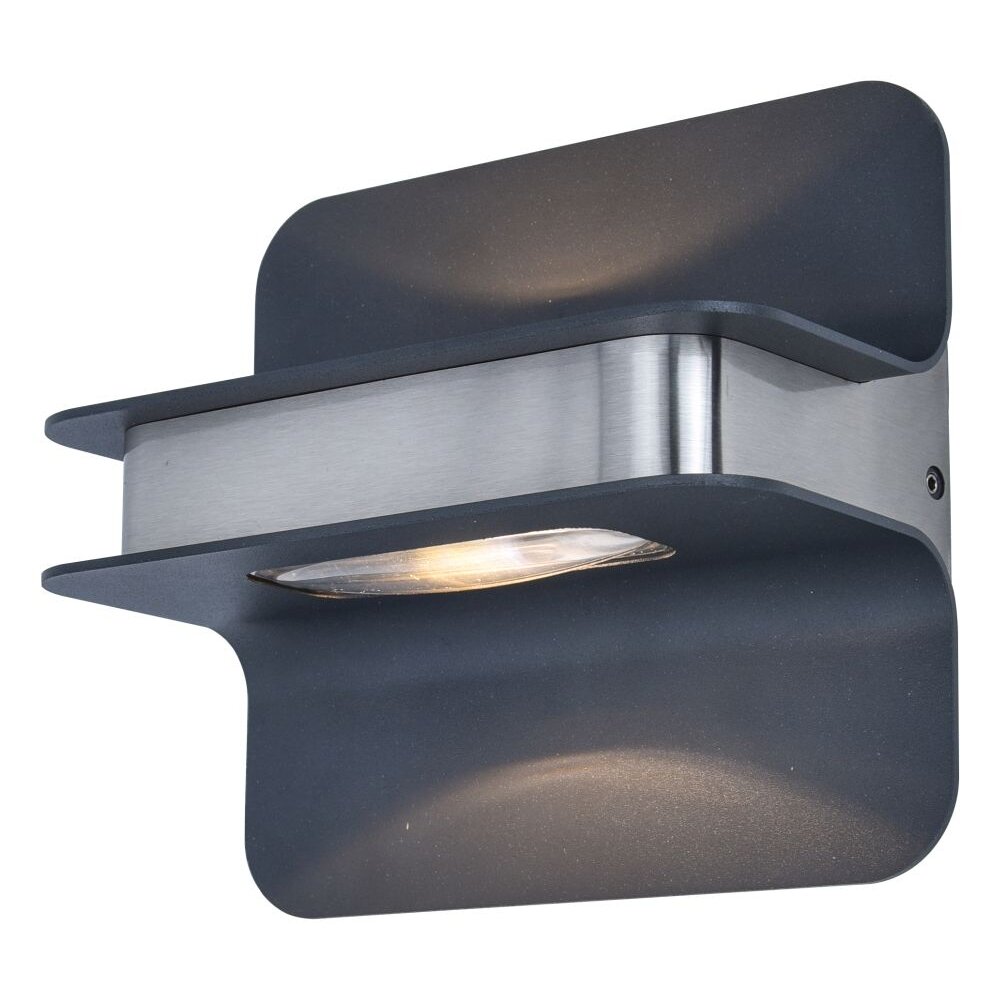 Lutec Lampor HILL Up & Down Lampa, Vägglampa Rostfritt stål, 1-ljuskällor main product photo