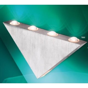 Globo GORDON Vägglampa LED Aluminium, Krom, Färg i rostfritt stål, 5-ljuskällor