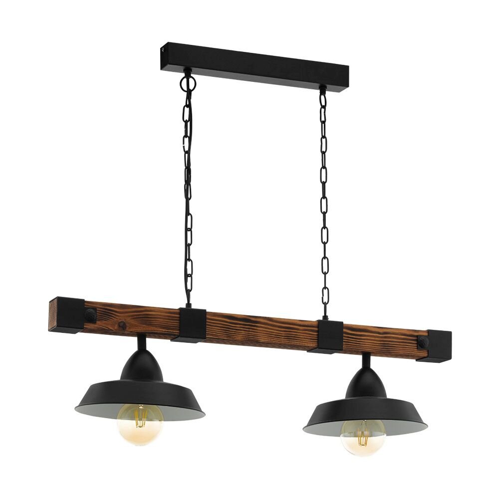 Eglo Lampor OLDBURY Pendellampa Brun, Svart, 2-ljuskällor main product photo