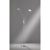 Honsel Lampor Dent Golvlampa, Golvlampa LED Nickel matt, 1-ljuskällor, Färgväxlare