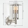 Forli vägglampa utomhus, Vägglampa Färg i rostfritt stål, Genomskinlig, klar, 1-ljuskällor