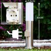 Caserta Golvlampa, gångvägslampa Färg i rostfritt stål, Vit, 1-ljuskällor