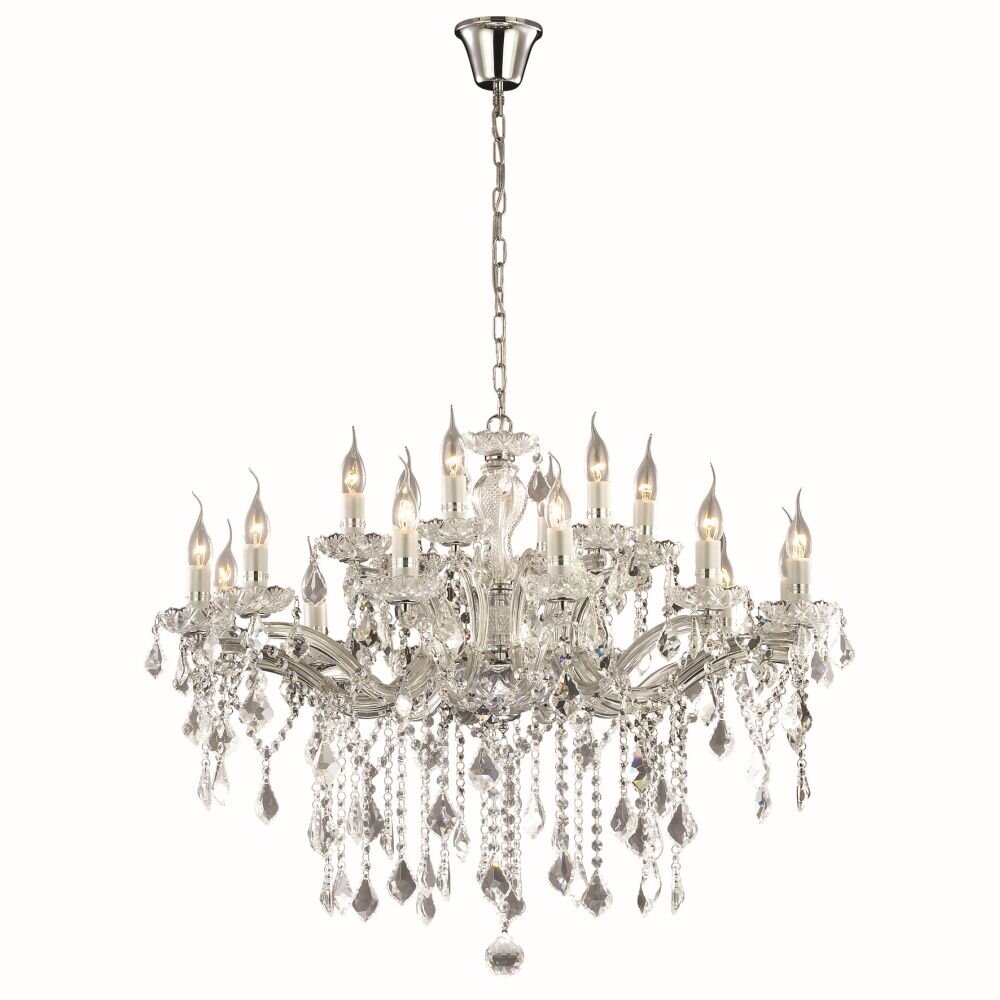 Ideallux FLORIAN ljuskrona Krom, 18-ljuskällor main product photo