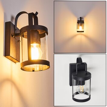 Hojer vägglampa utomhus, Vägglampa Svart, 1-ljuskällor