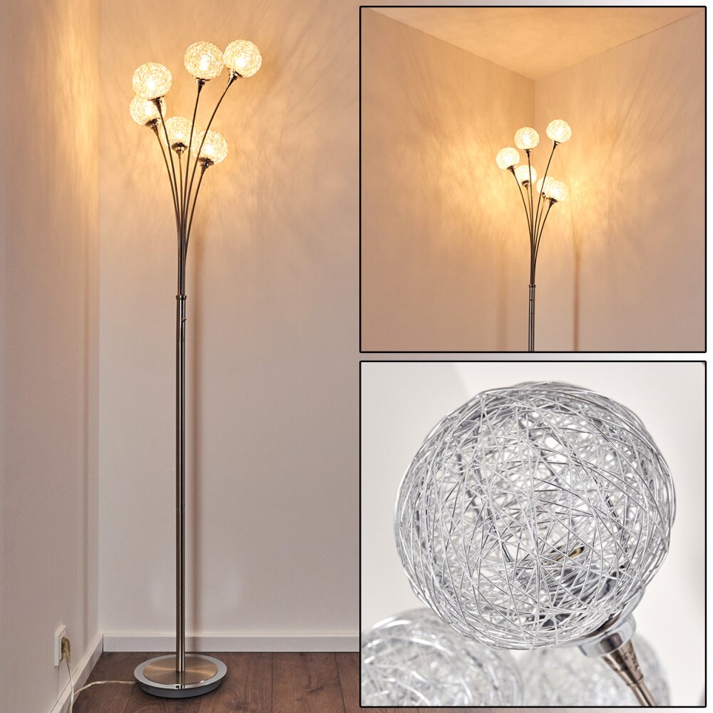 Kitee Golvlampa Rostfritt stål, 6-ljuskällor main product photo