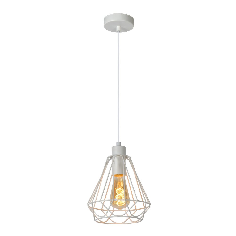 Lucide KYARA Pendelbelysning Vit, 1-ljuskällor main product photo