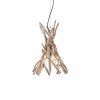 Ideallux DRIFTWOOD Pendelbelysning Trä ljus, 1-ljuskällor