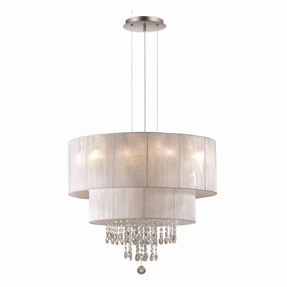 Ideallux OPERA Pendelbelysning Krom, 6-ljuskällor main product photo