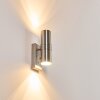 Satava vägglampa utomhus, Vägglampa LED Nickel matt, 2-ljuskällor